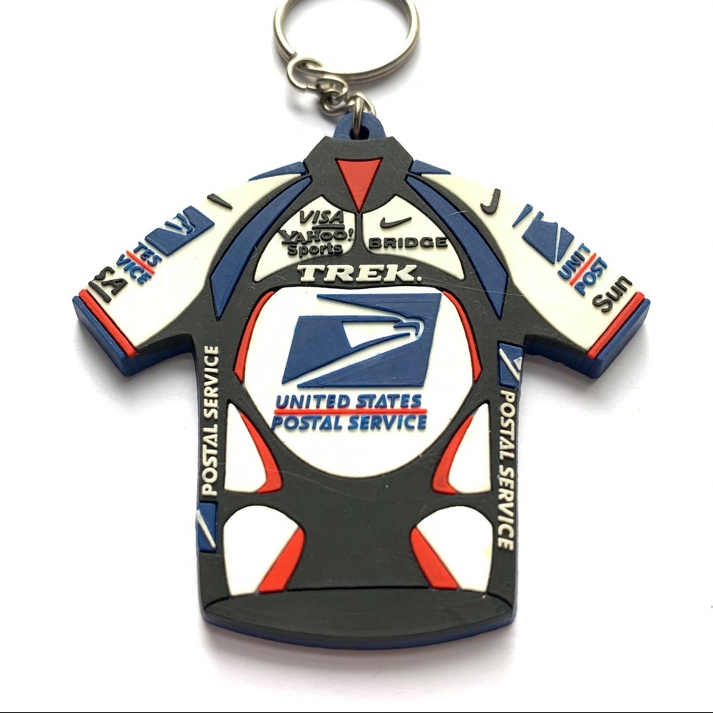 Vintage USPS Cycling TREK Keychain or ornament